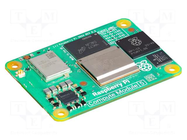 Kit: SOM; CM5002032; Frequency: 2.4GHz; Cortex A76; 5VDC; PCIe 2.0 RASPBERRY PI SC1559