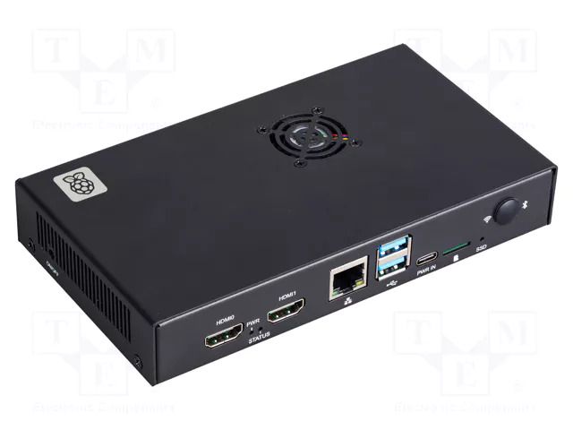 Accessories: case; Compute Module 5; Colour: black RASPBERRY PI SC1966