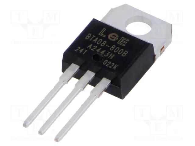 Triac; 800V; 8A; TO220AB; Igt: 50mA; Ufmax: 1.55V LUGUANG ELECTRONIC BTA08-800B-LGE