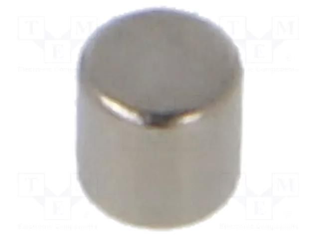 Magnet: permanent; neodymium; 800mN; Ø: 2mm; H: 2mm ELESA+GANTER GN55.2-ND-2-2