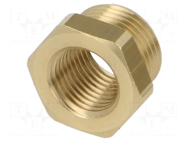 Mount.elem: thread adapter; brass; Int.thread: G 1/4" PNEUMAT MS251K3814