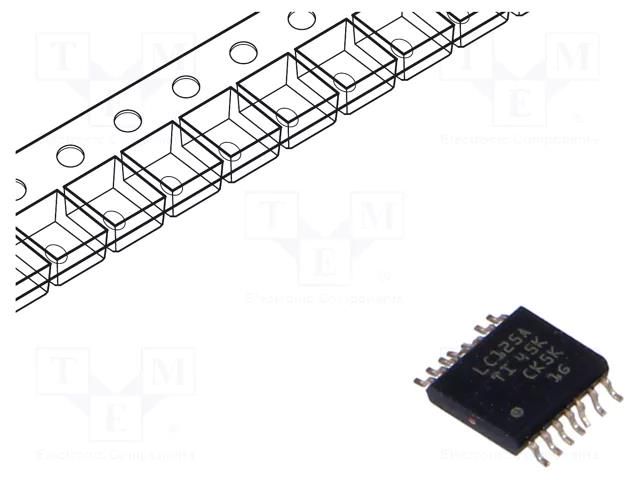 IC: digital; buffer TEXAS INSTRUMENTS SN74LVC125APWR
