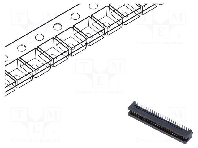 Connector: PCB to PCB; male; PIN: 50; 1.27mm; TFM; SMT; socket; 3.7A SAMTEC TFM-125-02-S-D-A-P