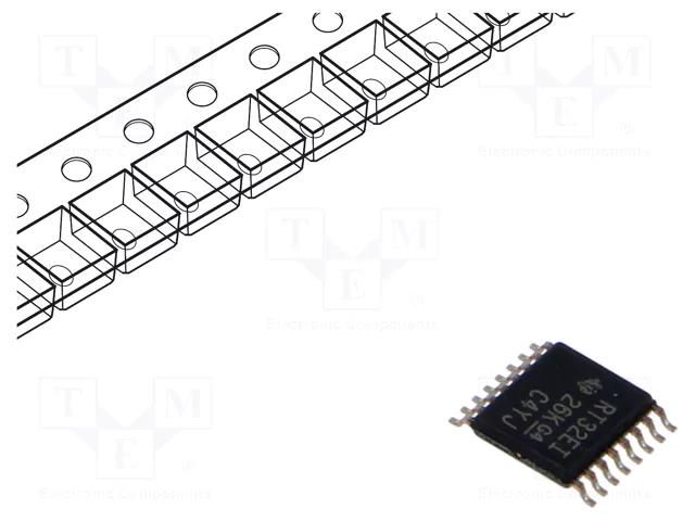 IC: interface; receiver,line driver; RS232; 1000kbps; TSSOP16 TEXAS INSTRUMENTS TRSF3232EIPWR