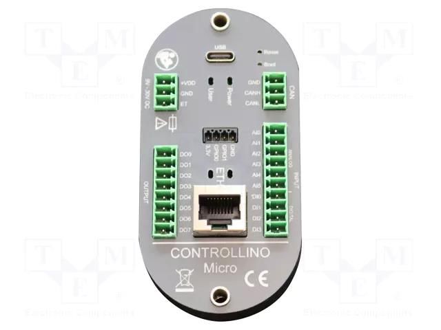 Module: PLC programmable controller; OUT: 8; IN: 10; Controllino INDUSTRIAL SHIELDS 121.001.10