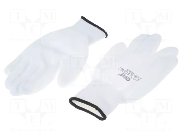 Protective gloves; Size: L; white AVIT AV-13074