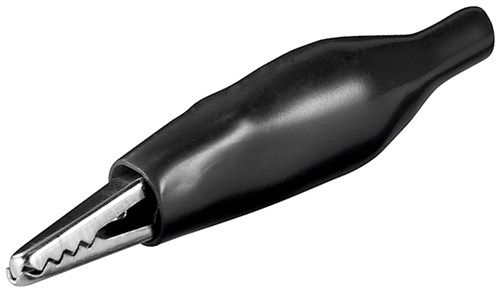 Alligator Clip, black - length 32.5 mm 11418