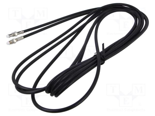 Cable; FME socket,both sides; black; straight; 5m MTA 15-7581045