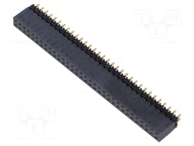 Connector: pin strips; socket; male; PIN: 64; straight; THT; 2.54mm SAMTEC ESQ-132-12-G-D