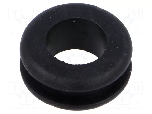 Grommet; Ømount.hole: 18mm; Øhole: 12mm; black; 0÷80°C; PVC ESSENTRA ESS-10284322
