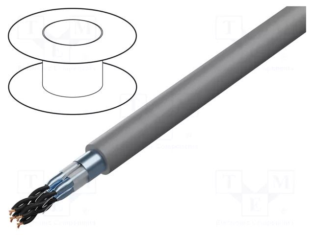 Wire; BiT 500 2 (ST) H; 4x2x1mm2; shielded,Al-PET foil; LSZH BITNER BITNER-SB4510