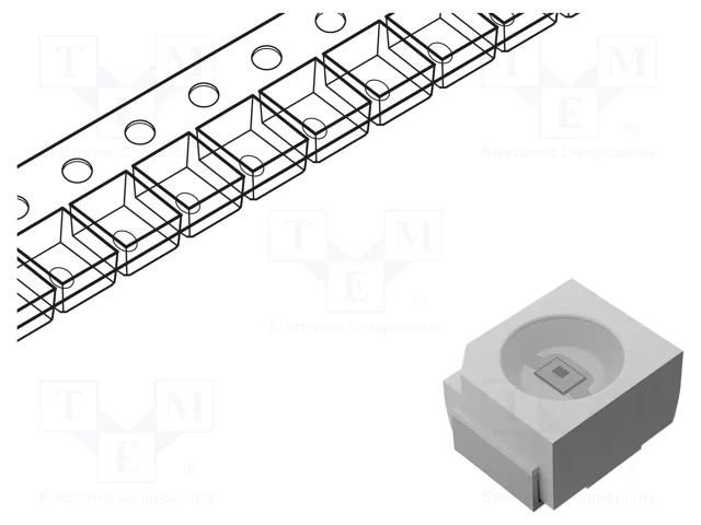 LED; green; SMD; 3528; 40÷100mcd; 2.1÷2.5VDC; 3.5x2.8mm; 120°; 20mA KINGBRIGHT ELECTRONIC KA-3528CGCKT