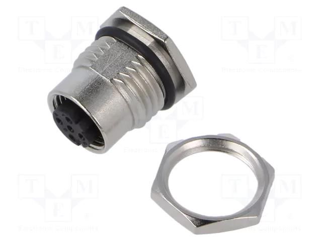 Connector: M12; socket; female; Polarisation: D code-Ethernet AMPHENOL LTW M12D-04PFFS-SF8002