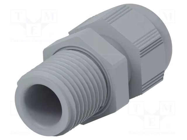 Cable gland; without nut,with long thread; M16; 1.5; IP68; grey TE Connectivity 1SNG601041R0000