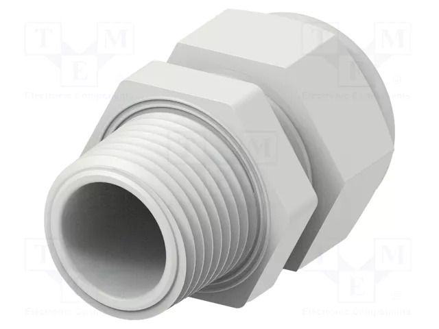 Cable gland; without nut; NPT1/2"; IP68; polyamide; light grey TE Connectivity 1SNG601160R0000