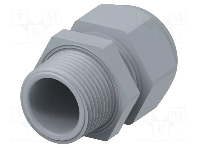 Cable gland; without nut; NPT3/4"; IP68; polyamide; grey; Entrelec TE Connectivity 1SNG601173R0000
