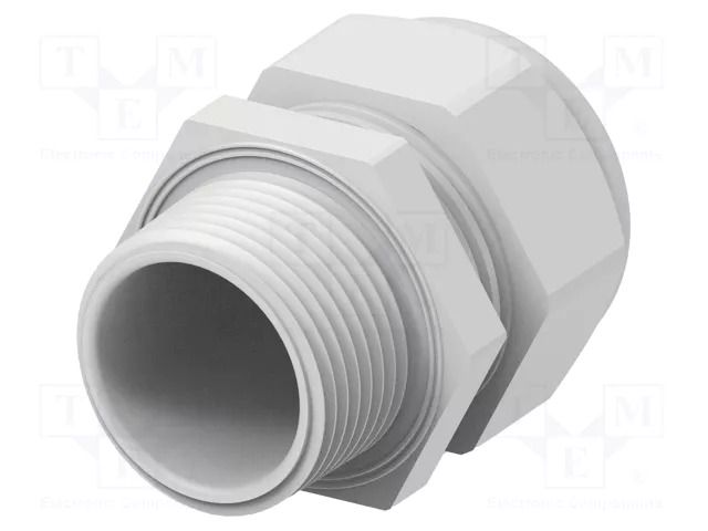 Cable gland; without nut; NPT1"; IP68; polyamide; light grey TE Connectivity 1SNG601178R0000