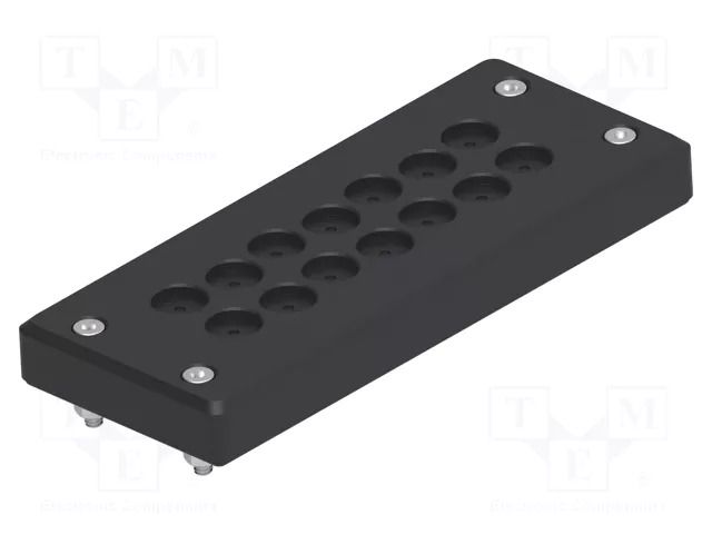 Multigate grommet; black; Holes no: 14; -40÷80°C; 5÷11mm; IP65 TE Connectivity 1SNG603006R0000