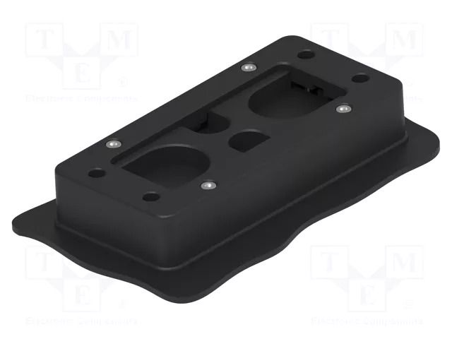 Multigate grommet; black; Holes no: 4; -40÷80°C; IP66; Entrelec TE Connectivity 1SNG604002R0000