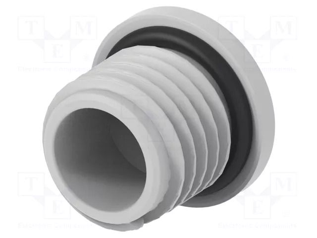 Stopper; M12; 1.5; IP68; polyamide; light grey; Entrelec; 10mm TE Connectivity 1SNG620004R0000