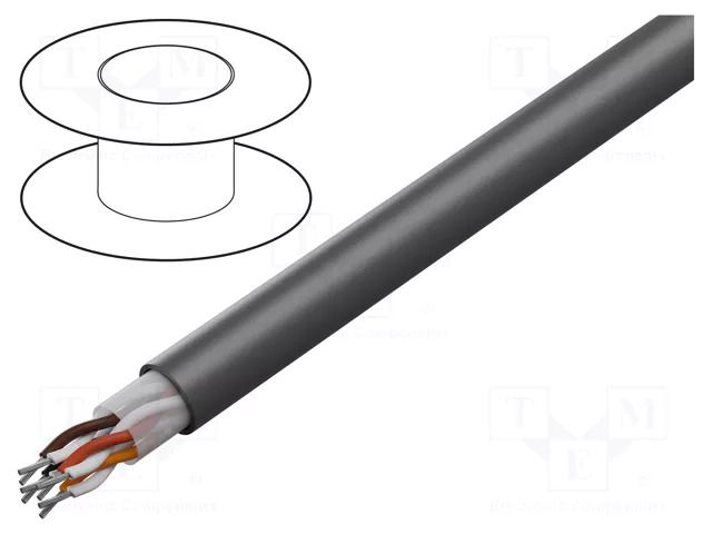 Wire; Xtra Guard® 1; 6x2x22AWG; unshielded; 300V; 30.5m; Cu; 100ft ALPHA WIRE 5026C-SL005