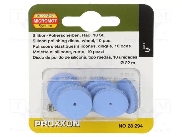 Wheel; silicone; 10pcs. PROXXON PR28294