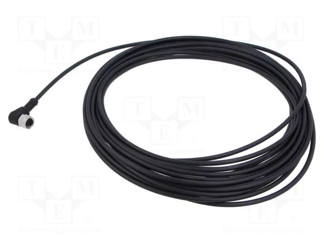Cable: for sensors/automation; M12; PIN: 4; angled; 10m; plug; 4A BINDER 773434000050004-10