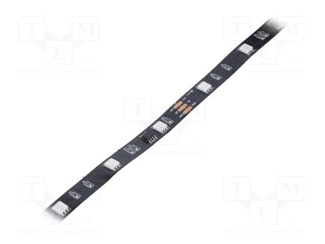 Programmable LED tape; RGB; 5050; LED/m: 30; 10mm; black PCB; IP20 IPIXEL LED S010030CB3SF/C5
