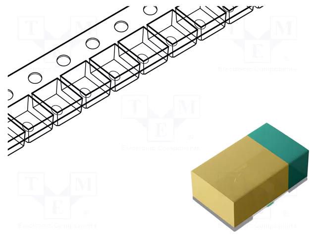 LED; blue/amber; SMD; 0603; 2.8÷10mcd,28.5÷90mcd; 1.6x0.8x0.5mm BROADCOM (AVAGO) HSMF-C169