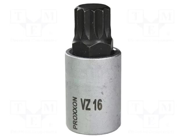 Socket; 12-angles,socket spanner; Size: VZ16; 1/2"; 55mm PROXXON PR23328