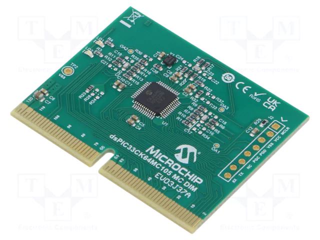 Plug-in module; motor control; Components: dsPIC33CK64MC105 MICROCHIP TECHNOLOGY EV03J37A