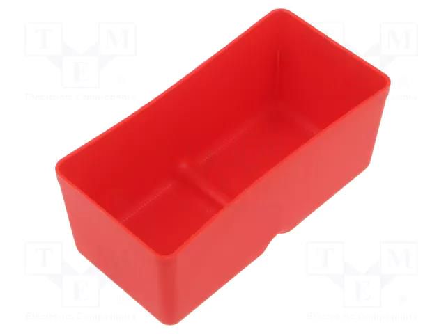 Container: cuvette; red; 55x110mm; 5pcs; KBS115; UNITE BOX KISTENBERG KBS115-3020