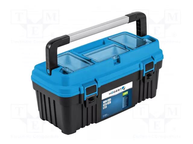 Chest; tool case; ABS; Cover mat: polycarbonate; OPTIMA; 15kg HÖGERT TECHNIK HT7G061