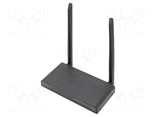 HDMI extender; HDMI socket,USB A socket x2,USB C socket; black DIGITUS DS-55329