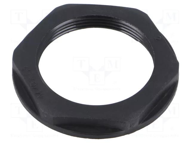 Nut; M40; polyamide 6; 50mm; black; -40÷100°C; Thread: metric HELUKABEL HELU-98168