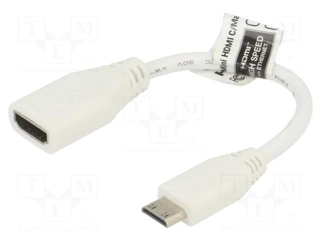 Accessories: connection cable; white; 100mm RASPBERRY PI SC0864