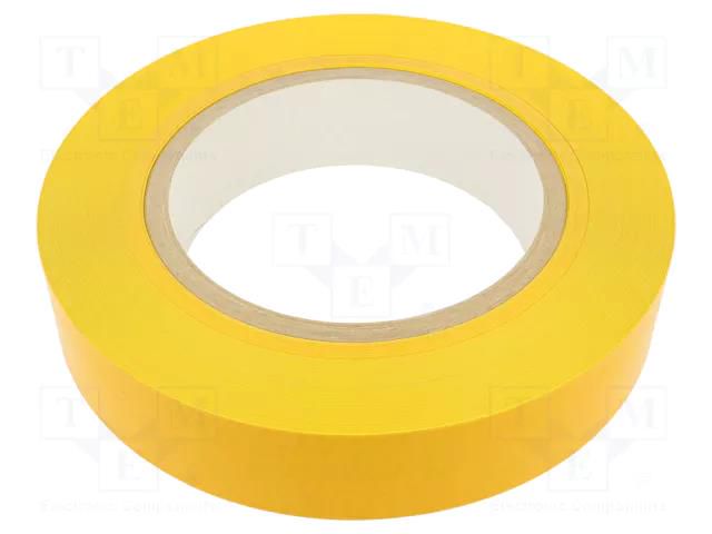 Tape: marking; yellow; L: 50m; W: 50mm; self-adhesive; PVC FATH FA-0203T05015