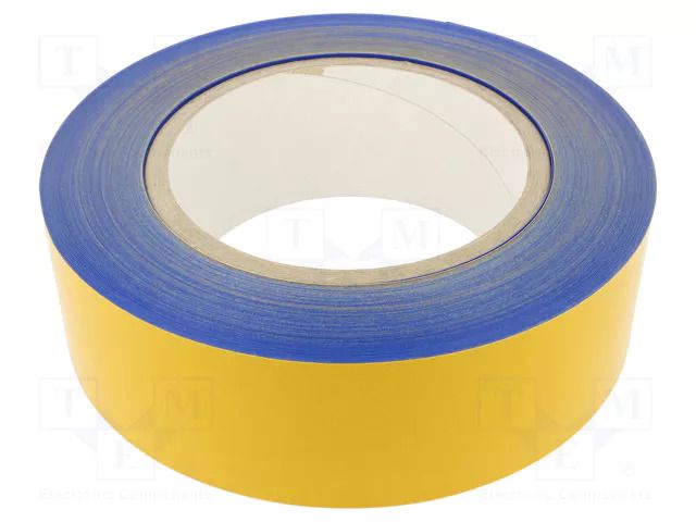 Tape: marking; blue; L: 50m; W: 75mm; self-adhesive; PVC FATH FA-0203T07555
