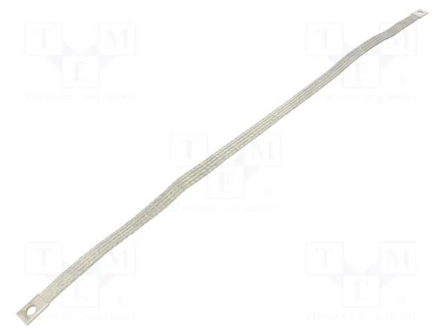 Braids; earthing tape; 16mm2; Ø1: 9mm; Ø2: 9mm; 120A; L: 0.64m BM GROUP BM61166