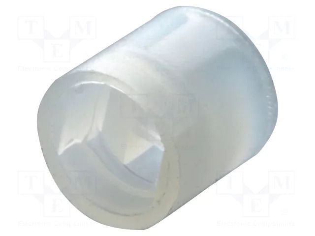 Spacer sleeve; LED; Øout: 4mm; ØLED: 3mm; L: 4mm; natural; UL94V-2 FIX&FASTEN FIX-LEDS-4