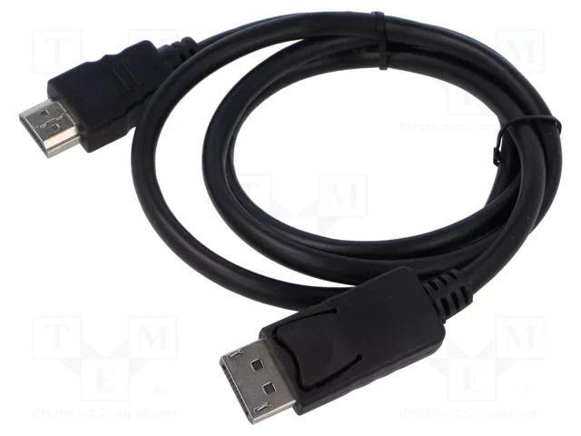 Cable; DisplayPort plug,HDMI plug; PVC; 3D,Full HD 1080p; 1m GEMBIRD CC-DP-HDMI-1M