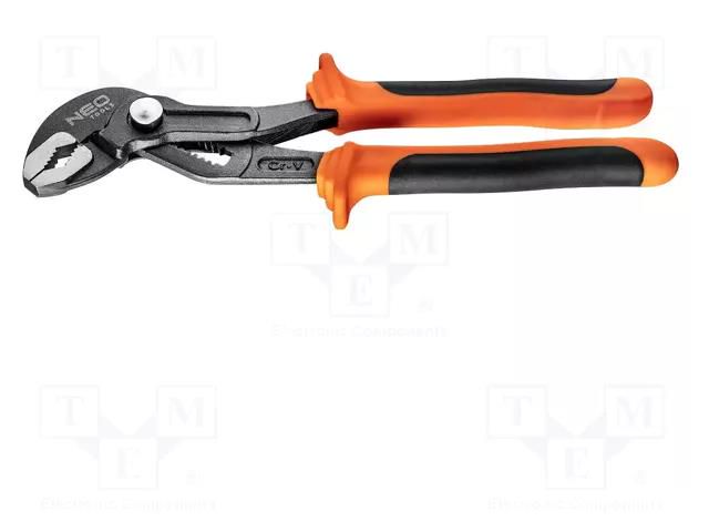 Pliers; for pipe gripping,adjustable; Pliers len: 240mm NEO TOOLS NEO-01-200