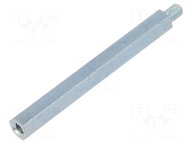 Screwed spacer sleeve; 70mm; hexagonal; steel ALUTRONIC DI647/70