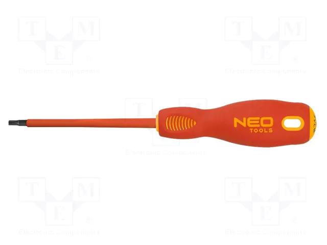 Screwdriver; insulated; hex key; TX25; 125mm; 1kVAC NEO TOOLS NEO-04-074