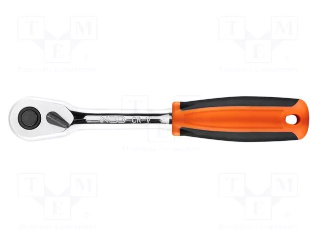 Rattle; straight,with switch; 200mm; Teeth: 45; 3/8" NEO TOOLS NEO-08-524
