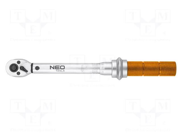Wrench; torque; 250mm; 5÷25Nm; Mounting: 1/4" square NEO TOOLS NEO-08-822