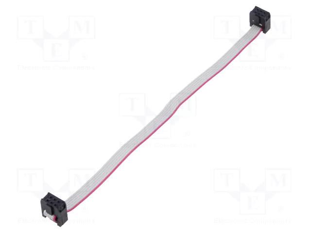 Ribbon cable with IDC connectors; Tape ph: 1.27mm; 0.2m; 6x28AWG CONNFLY DS1052-062B2MA2020