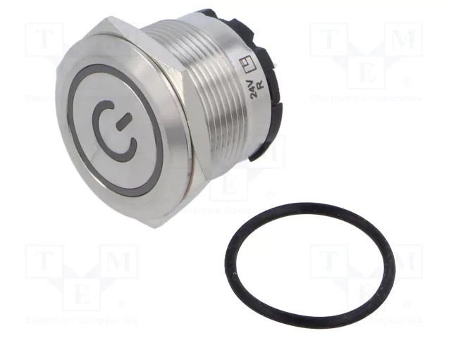 Switch: vandal resistant; Pos: 2; SPST; 20A/250VAC; IP67; OFF-(ON) E-SWITCH PVHC7F2BSS615