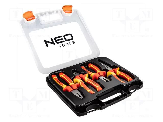 Kit: pliers; plastic box; 4pcs. NEO TOOLS NEO-01-236