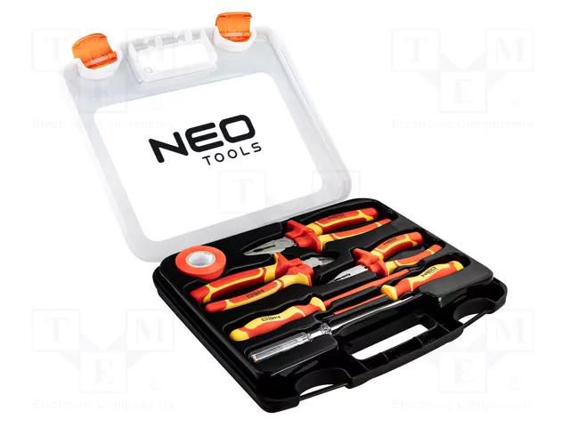 Kit: pliers, insulation screwdrivers; for electricians; 1kV NEO TOOLS NEO-01-237